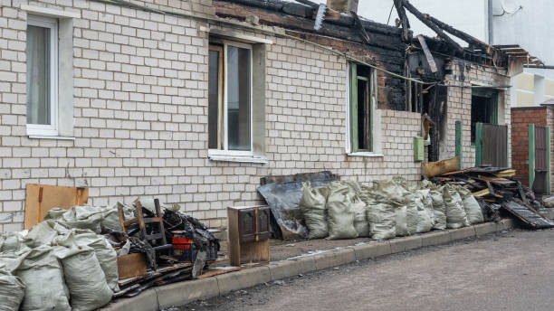 Professional Fire Damage Removal technician working in Henderson, MN